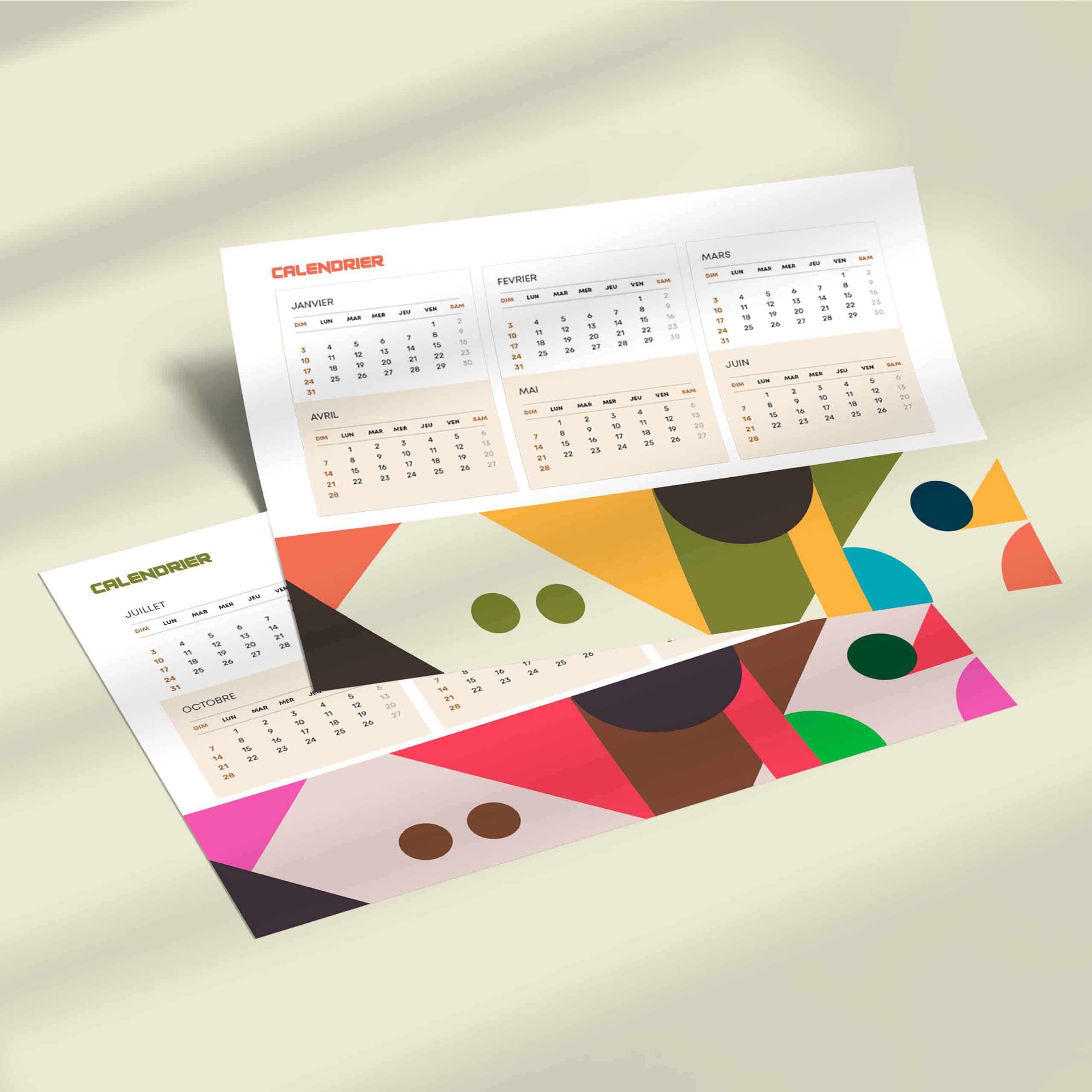 calendrier personnalisé