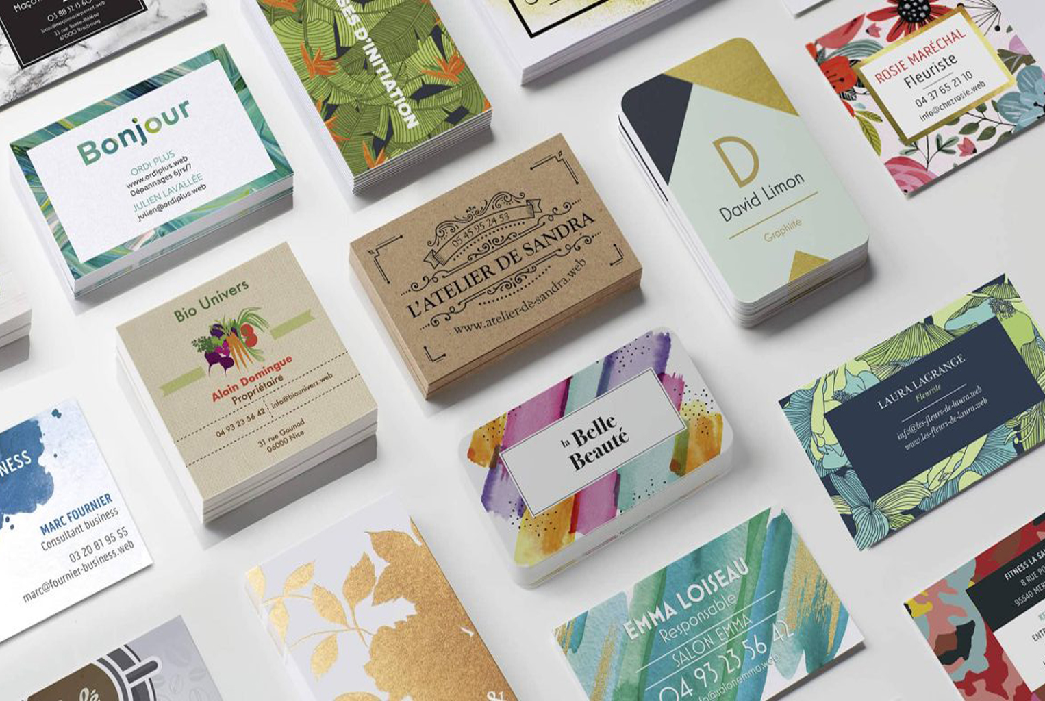 cartes de visite personnalisées